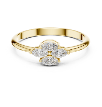 Enchanting Marquise Diamond Lab Grown Diamond Ring