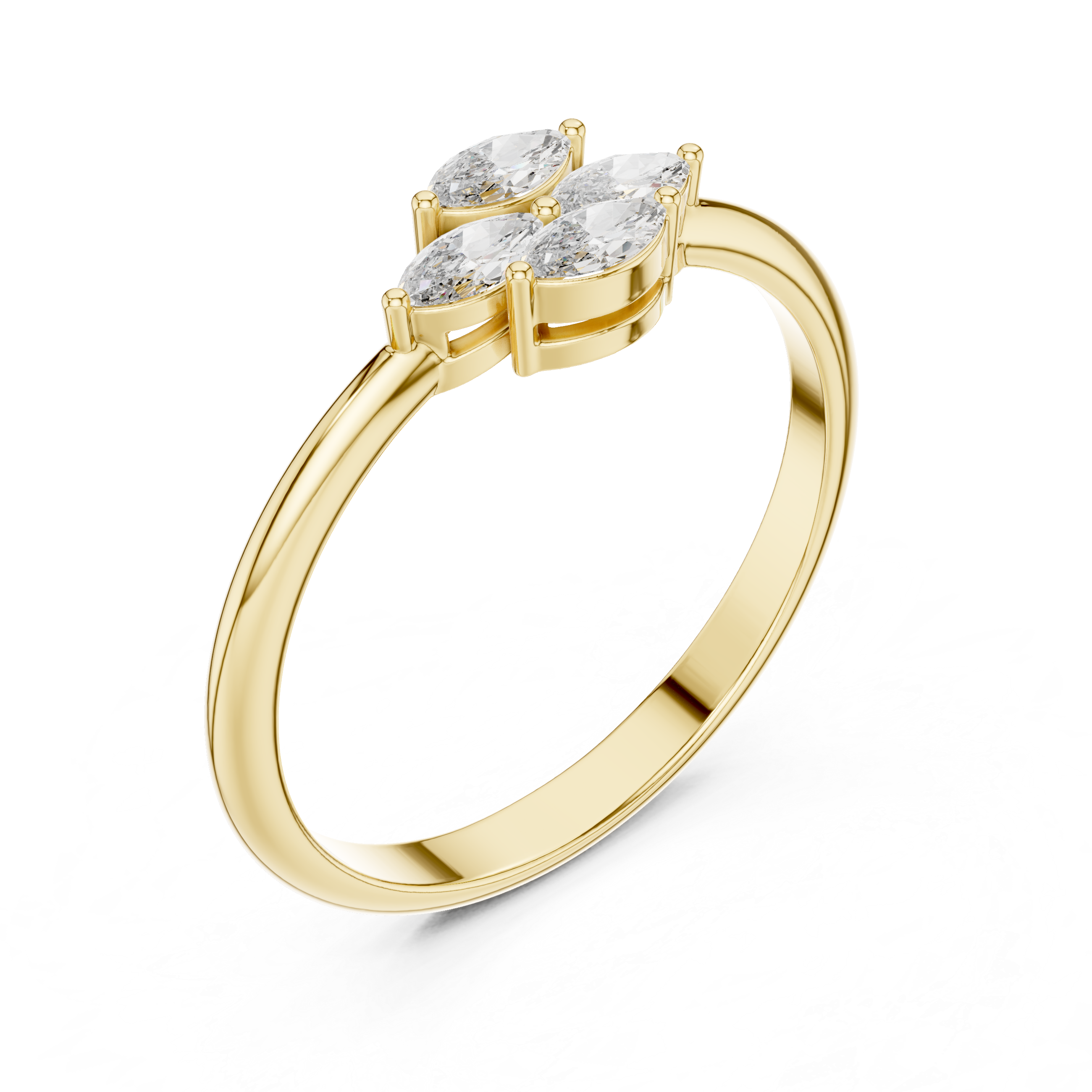 Enchanting Marquise Diamond Lab Grown Diamond Ring