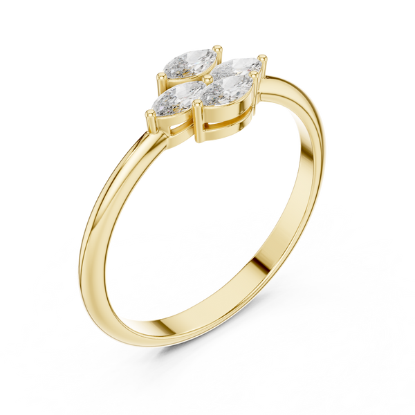 Enchanting Marquise Diamond Lab Grown Diamond Ring