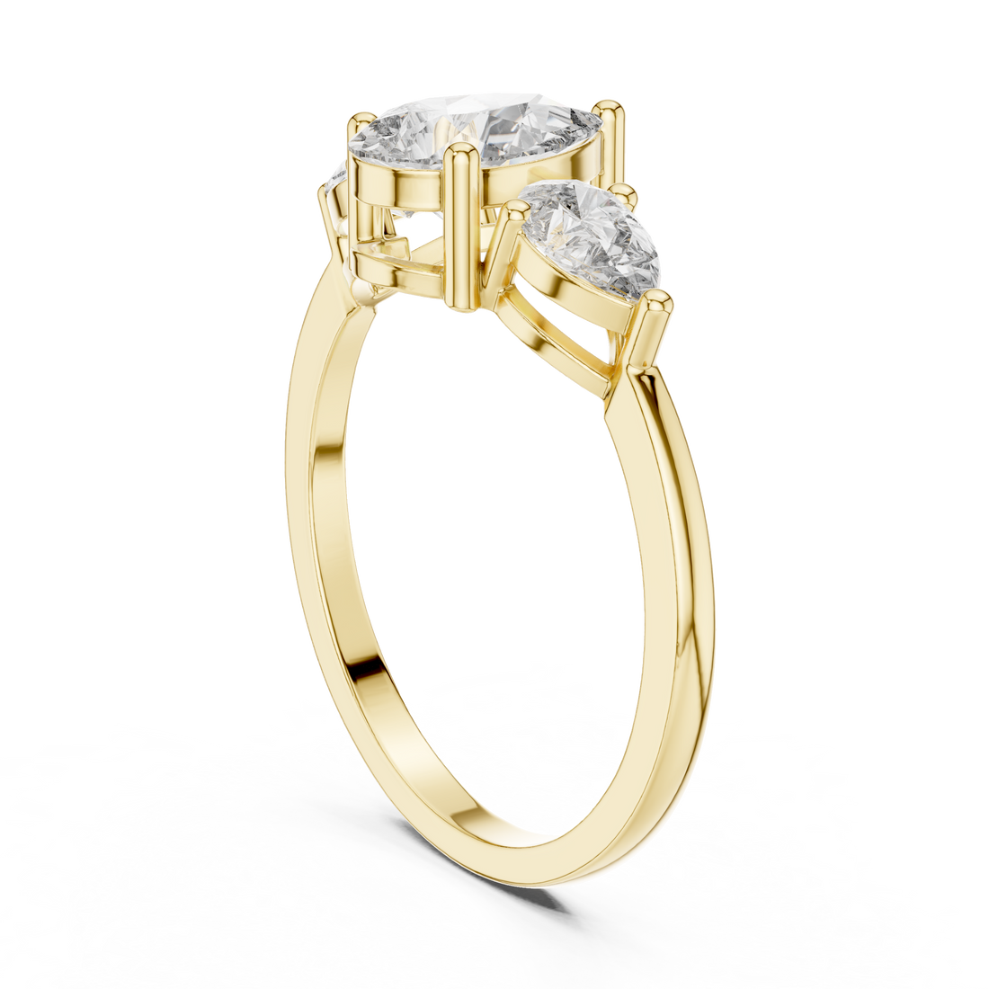0.7 ct Pear Diamond Solitaire Lab Grown Diamond Ring