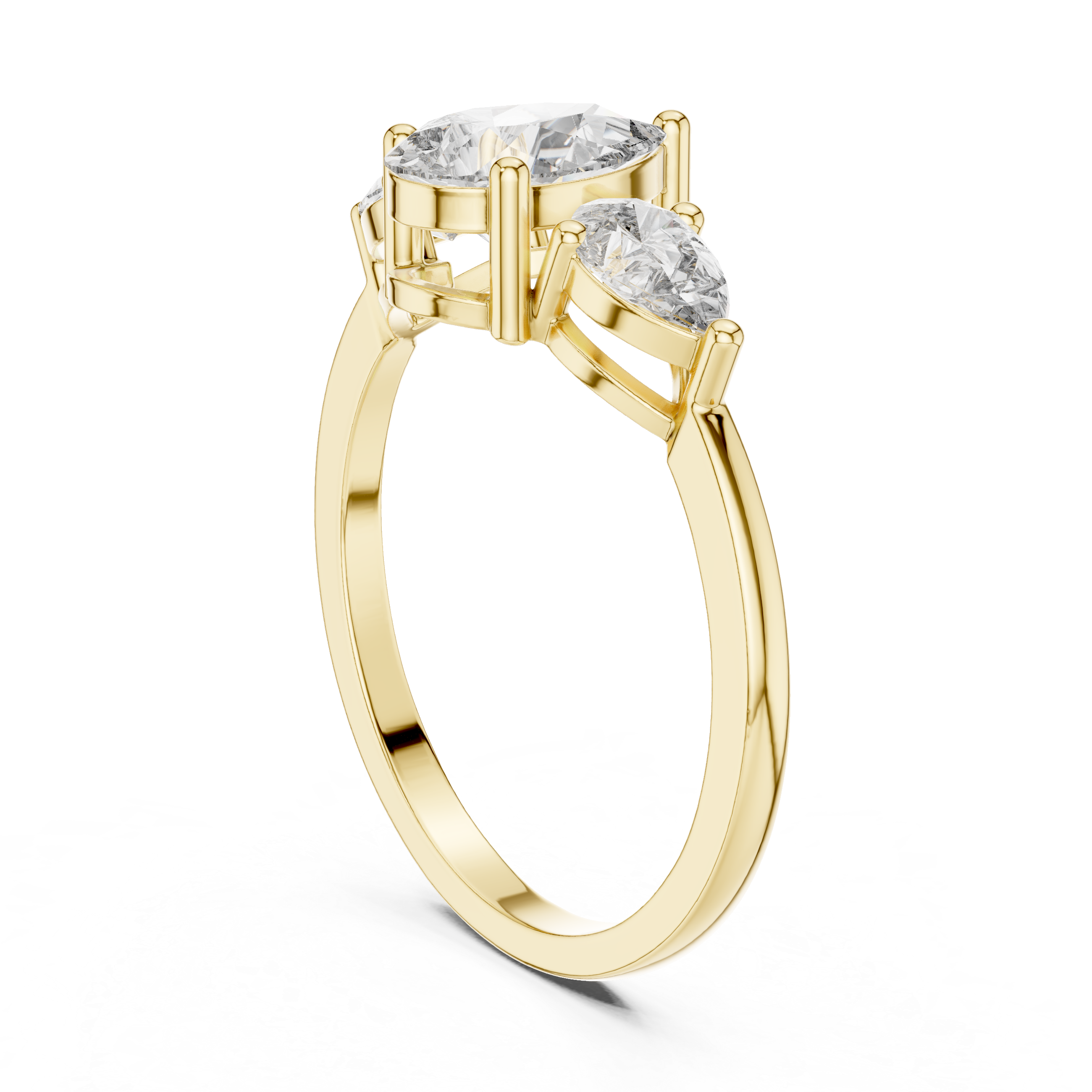 0.7 ct Pear Diamond Solitaire Lab Grown Diamond Ring