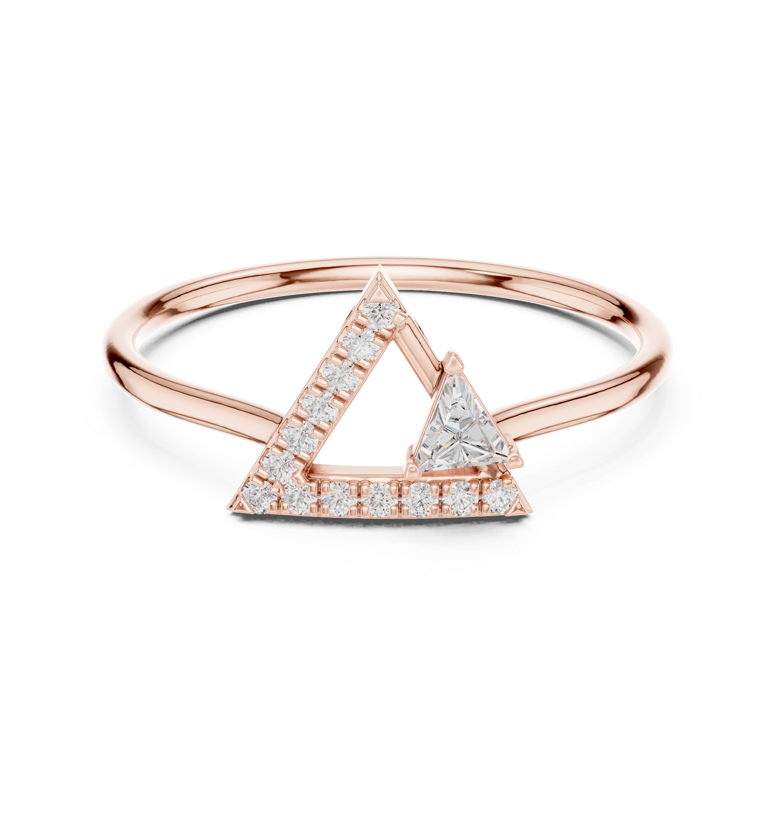 Geometric Diamond Sparkle Lab Grown Diamond Ring