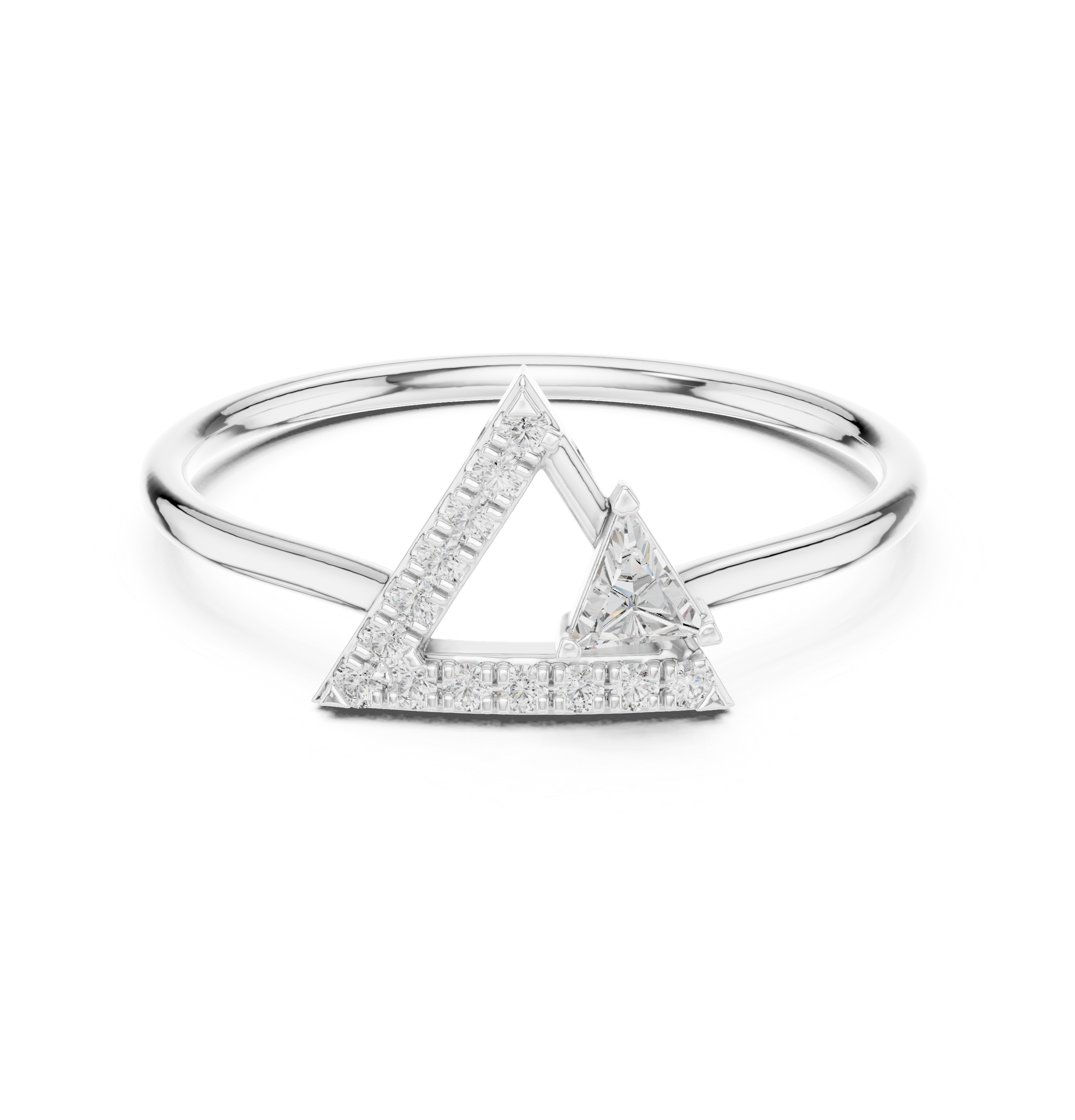 Geometric Diamond Sparkle Lab Grown Diamond Ring