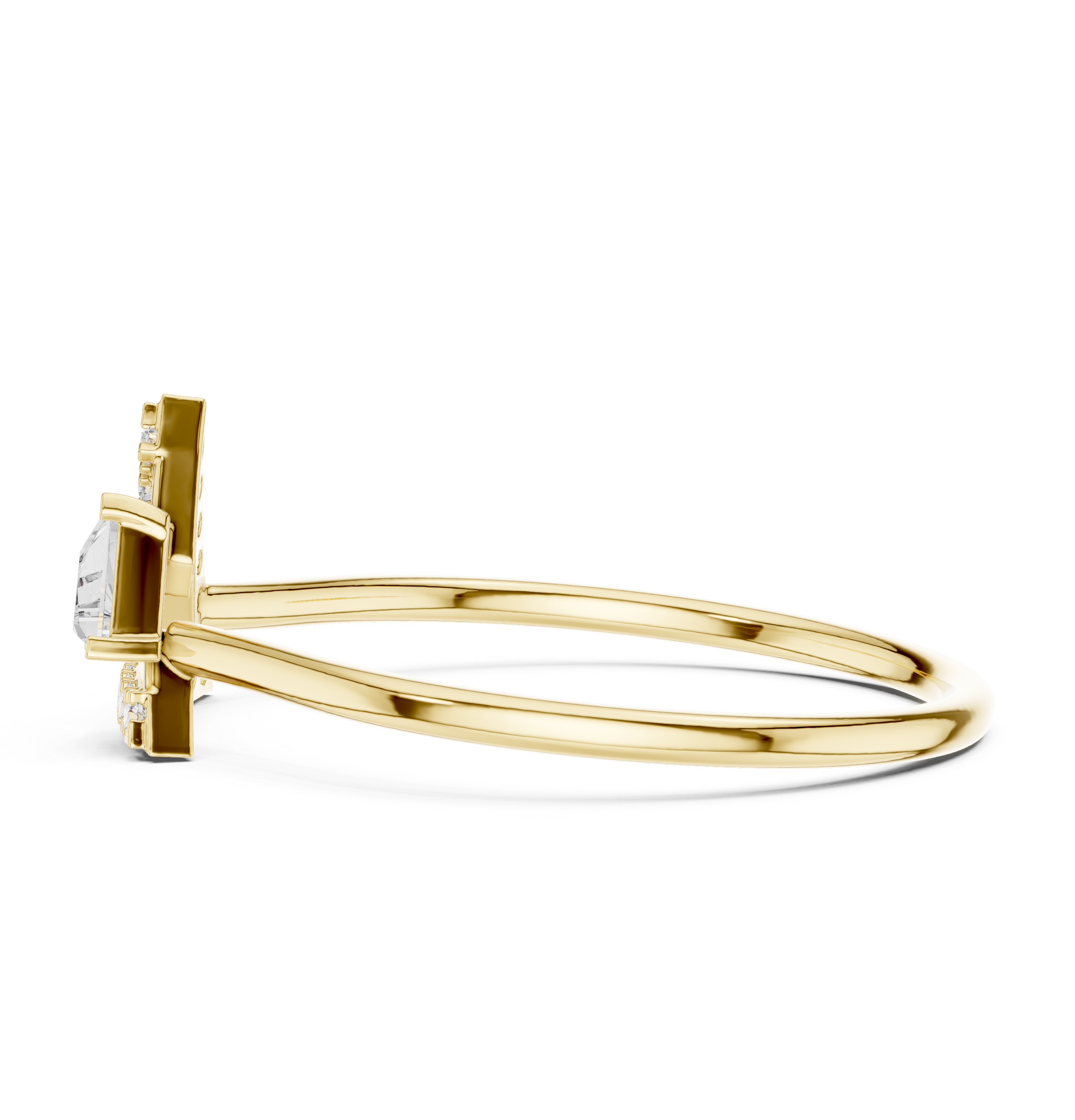 Geometric Diamond Sparkle Lab Grown Diamond Ring