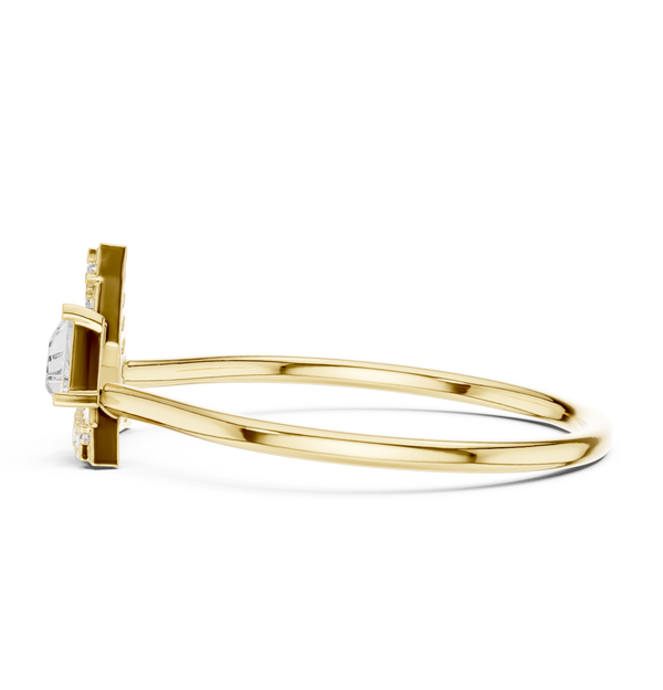 Geometric Diamond Sparkle Lab Grown Diamond Ring