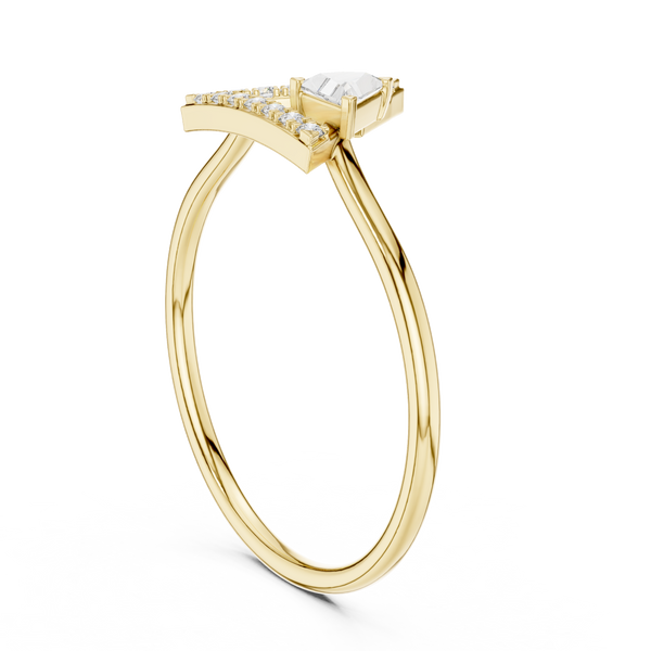 Geometric Diamond Sparkle Lab Grown Diamond Ring