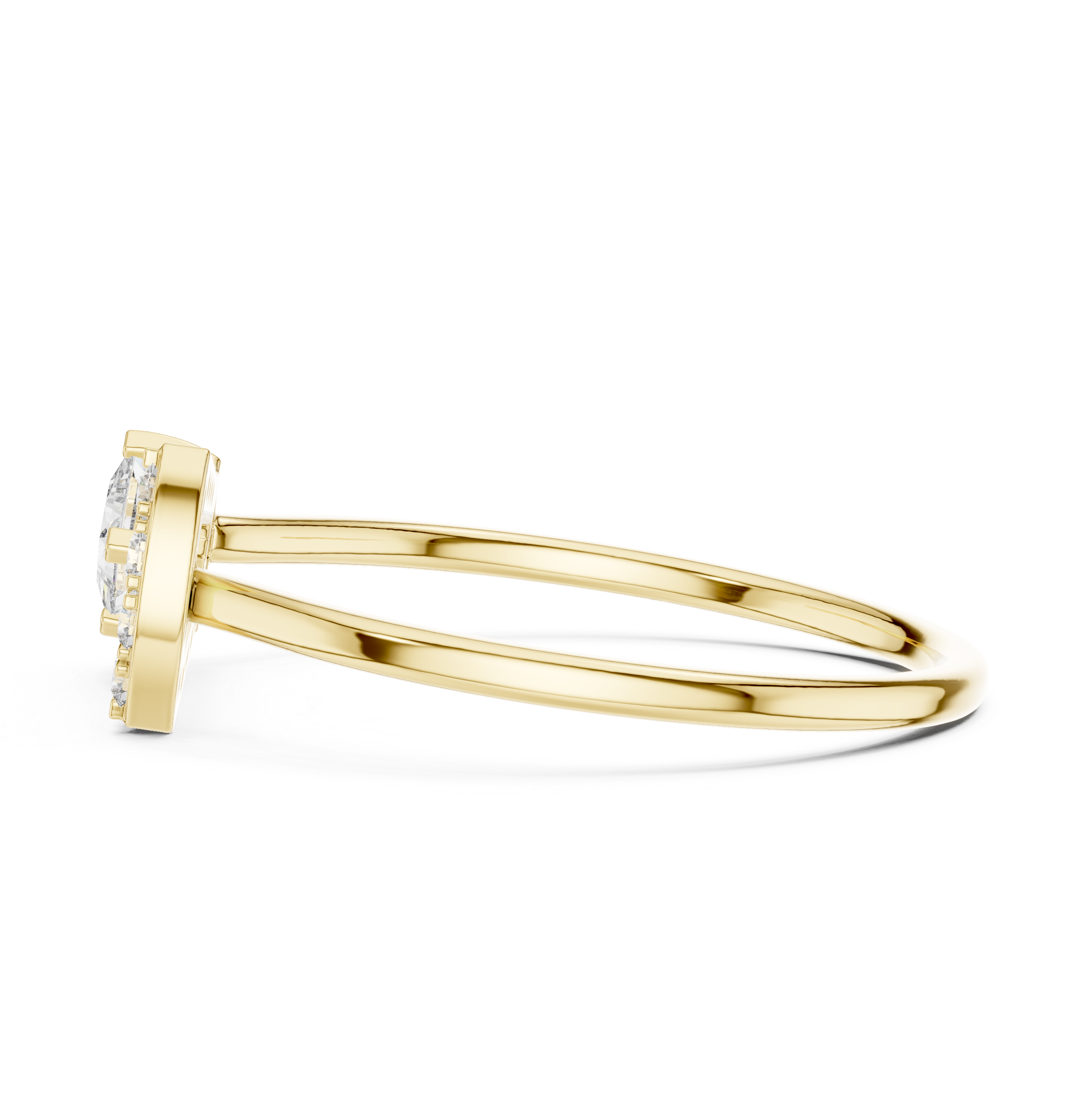 Regal Princess And Round Diamond Lab Grown Diamond Ring