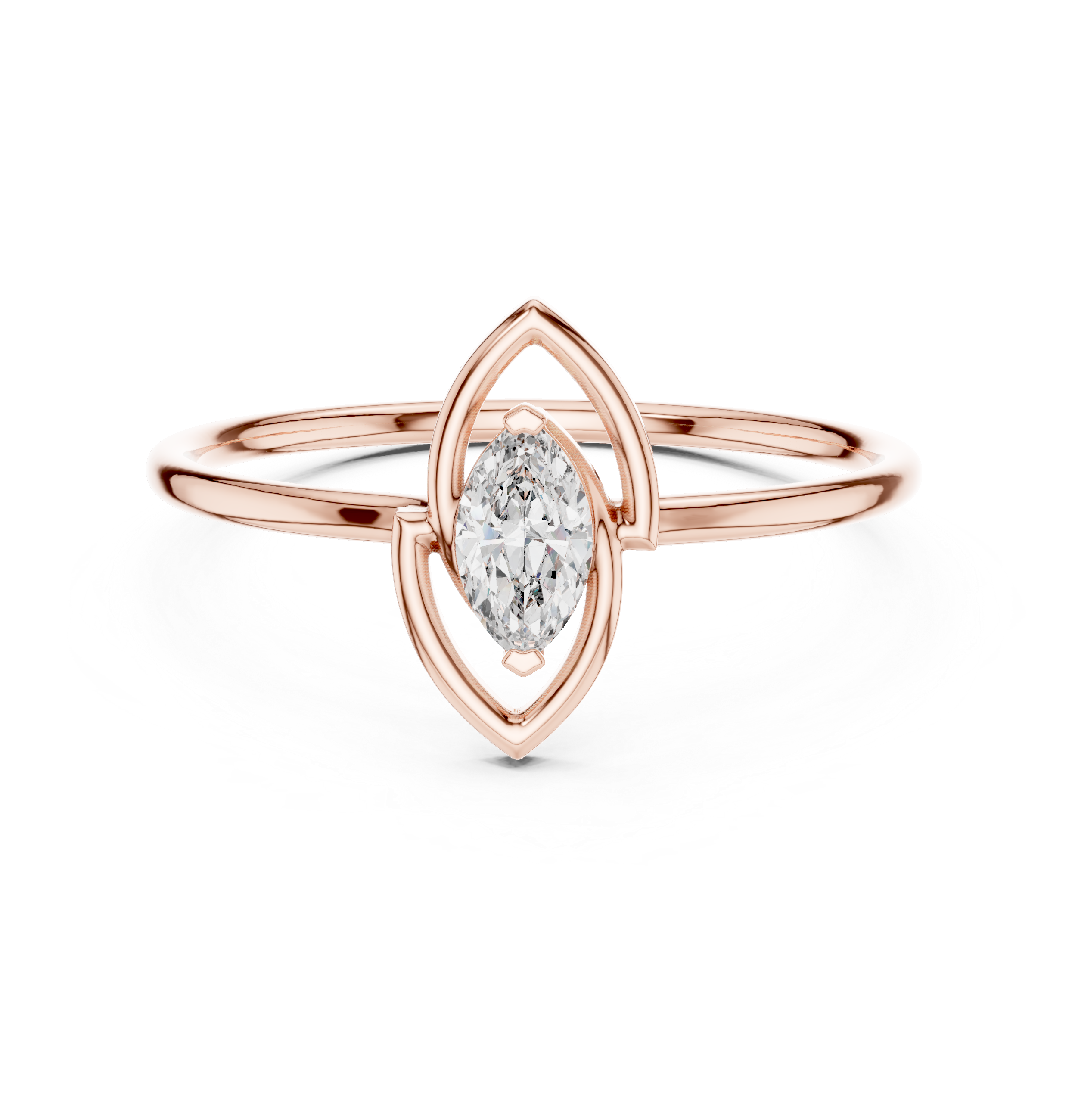 Exquisite Marquise Diamond Lab Grown Diamond Ring
