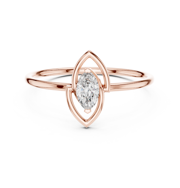 Exquisite Marquise Diamond Lab Grown Diamond Ring