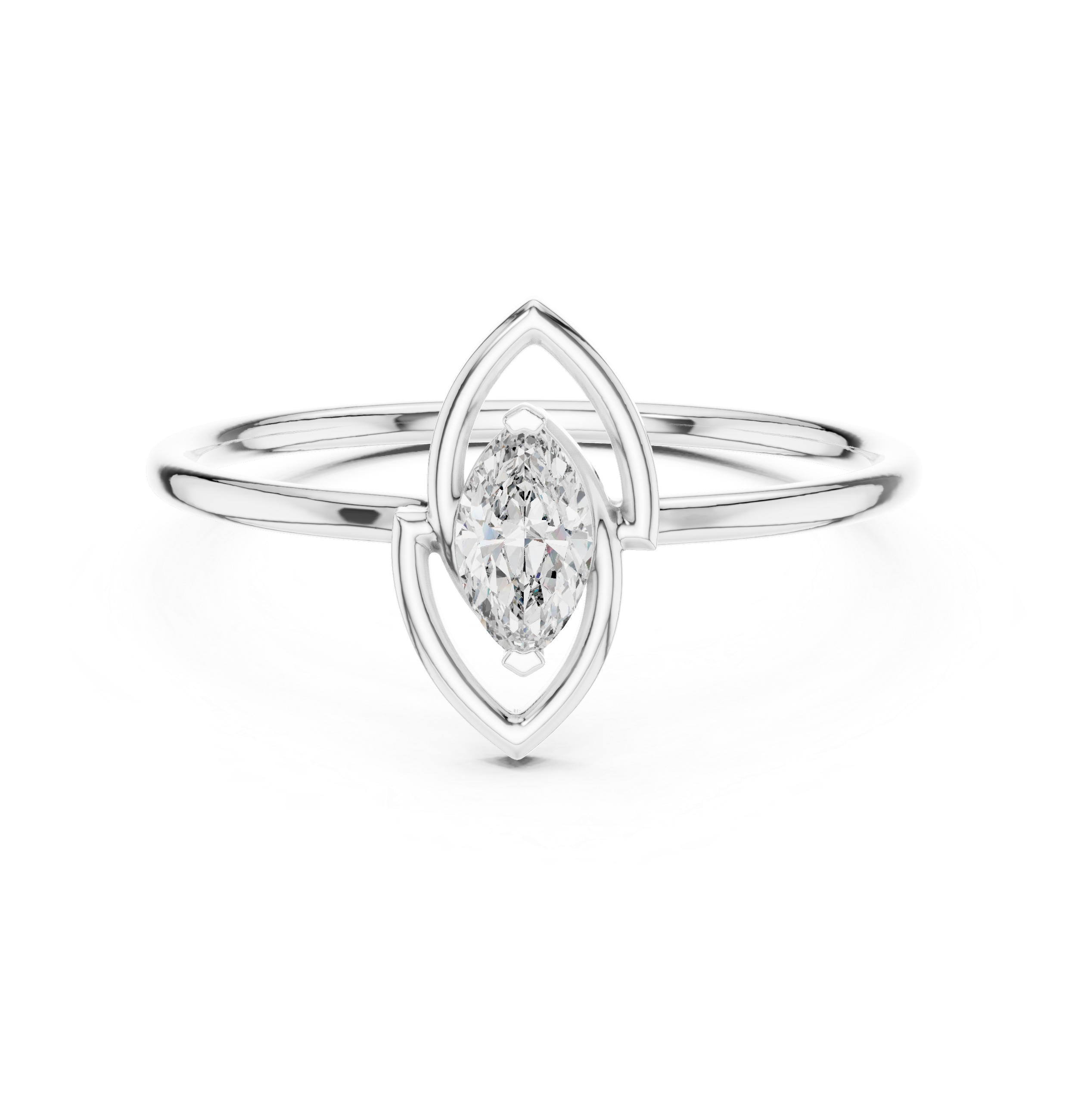 Exquisite Marquise Diamond Lab Grown Diamond Ring