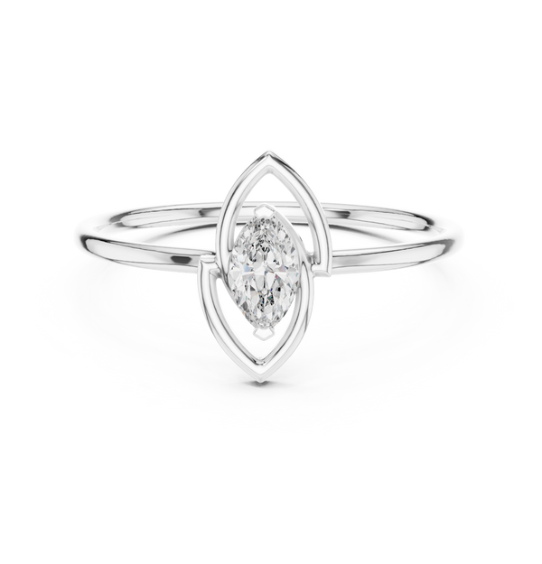Exquisite Marquise Diamond Lab Grown Diamond Ring