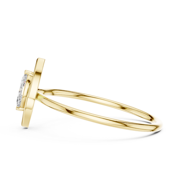 Exquisite Marquise Diamond Lab Grown Diamond Ring