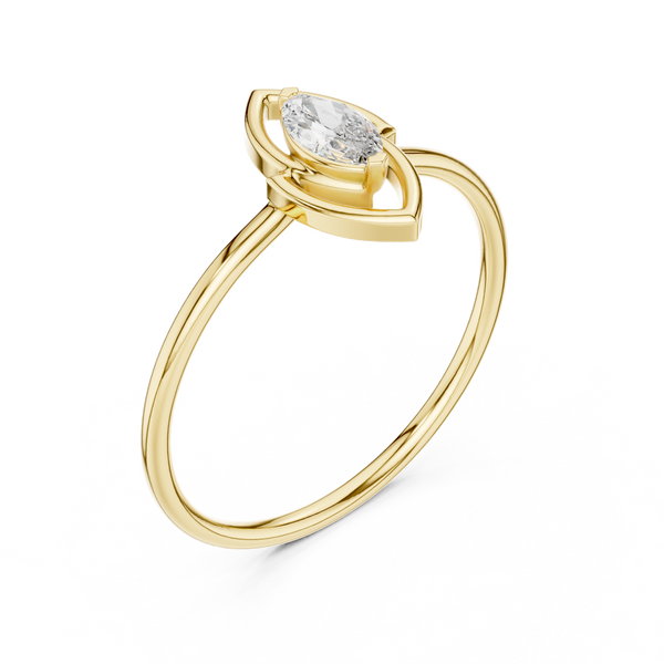 Exquisite Marquise Diamond Lab Grown Diamond Ring