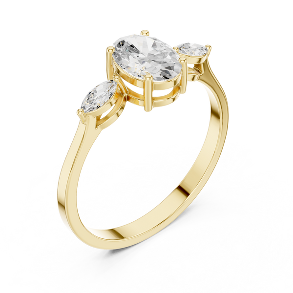 Timeless Oval & Marquise Diamond Lab Grown Diamond Ring