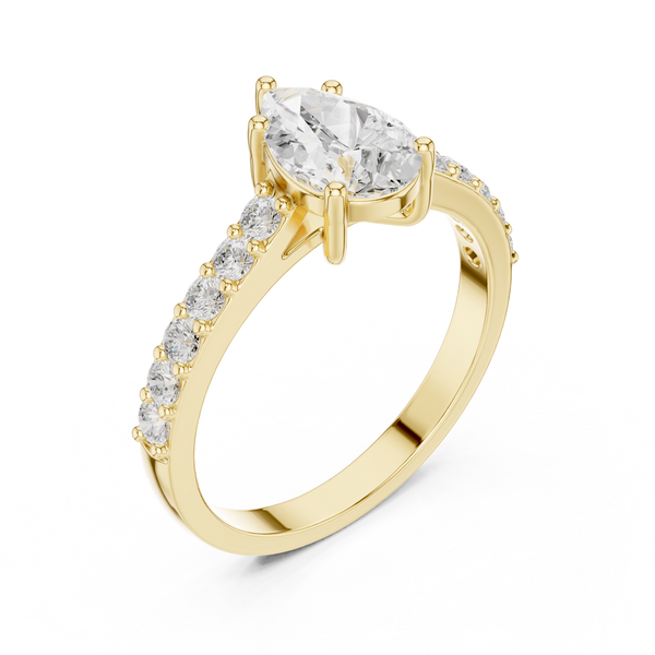 Timeless 0.8 ct Round Diamond Solitaire Lab Grown Diamond Ring