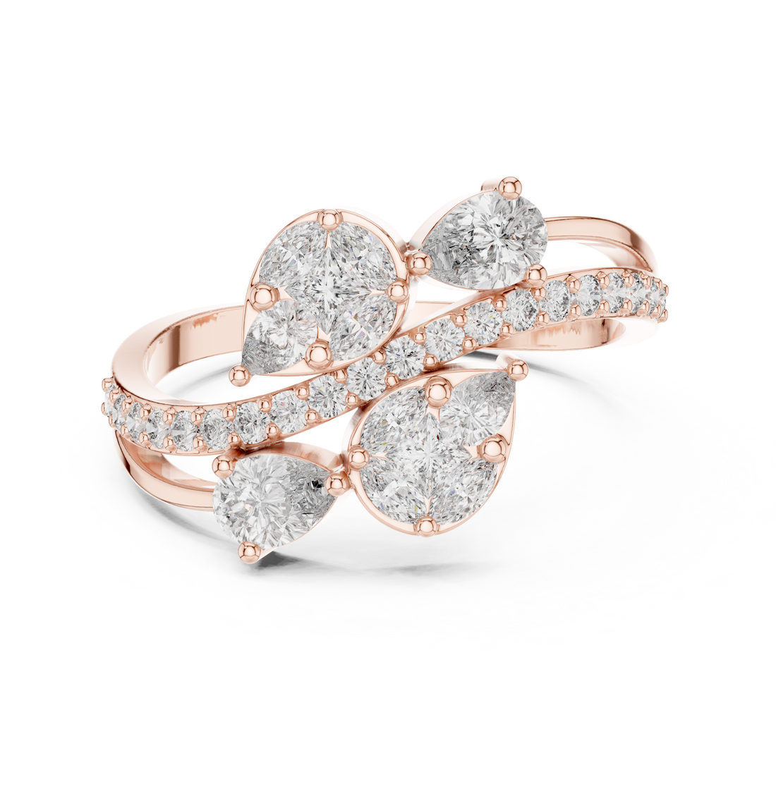 Multi Pear Lab Grown Diamond Ring