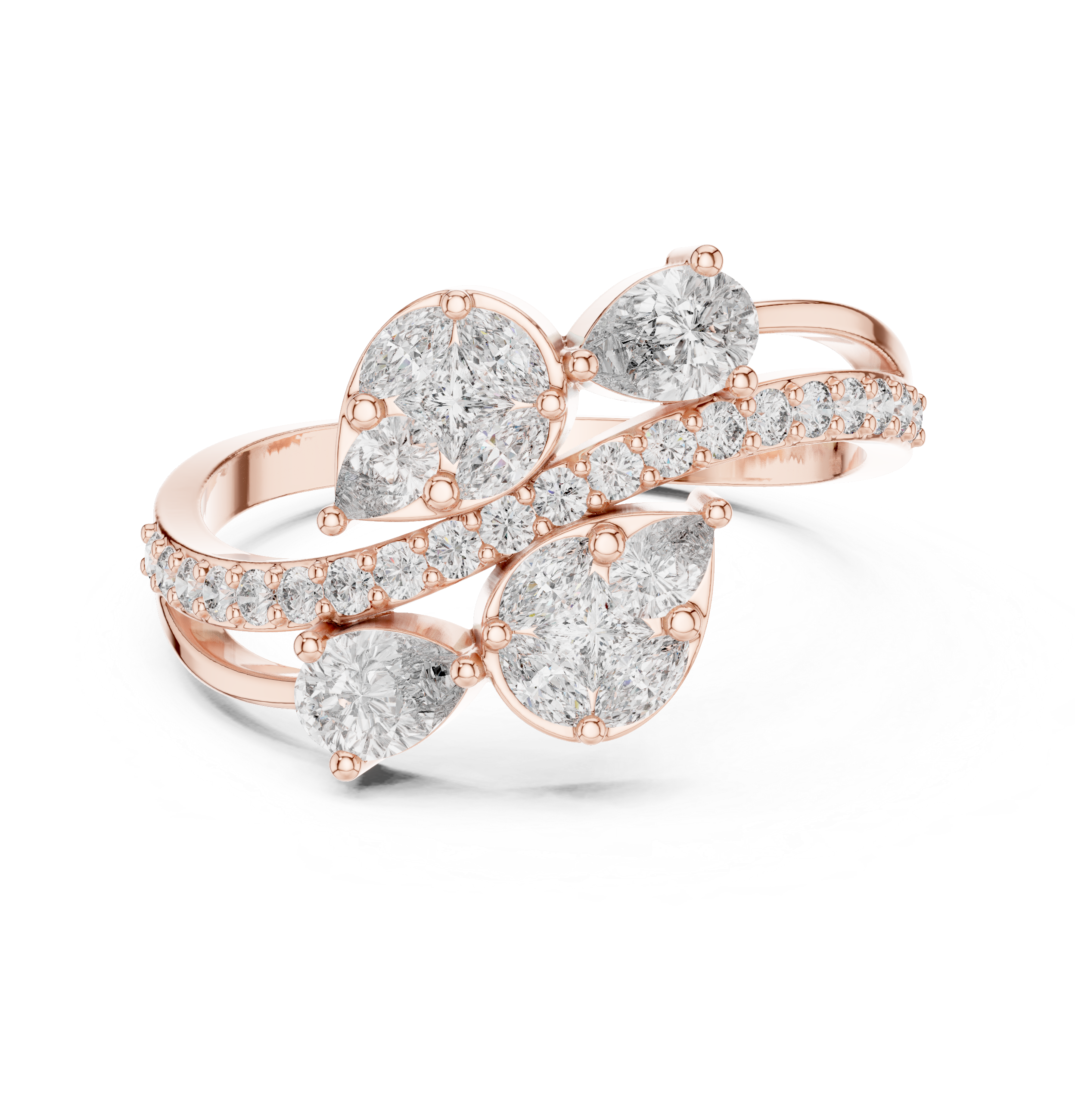 Multi-Shape Diamond Symphony Lab Grown Diamond Ring