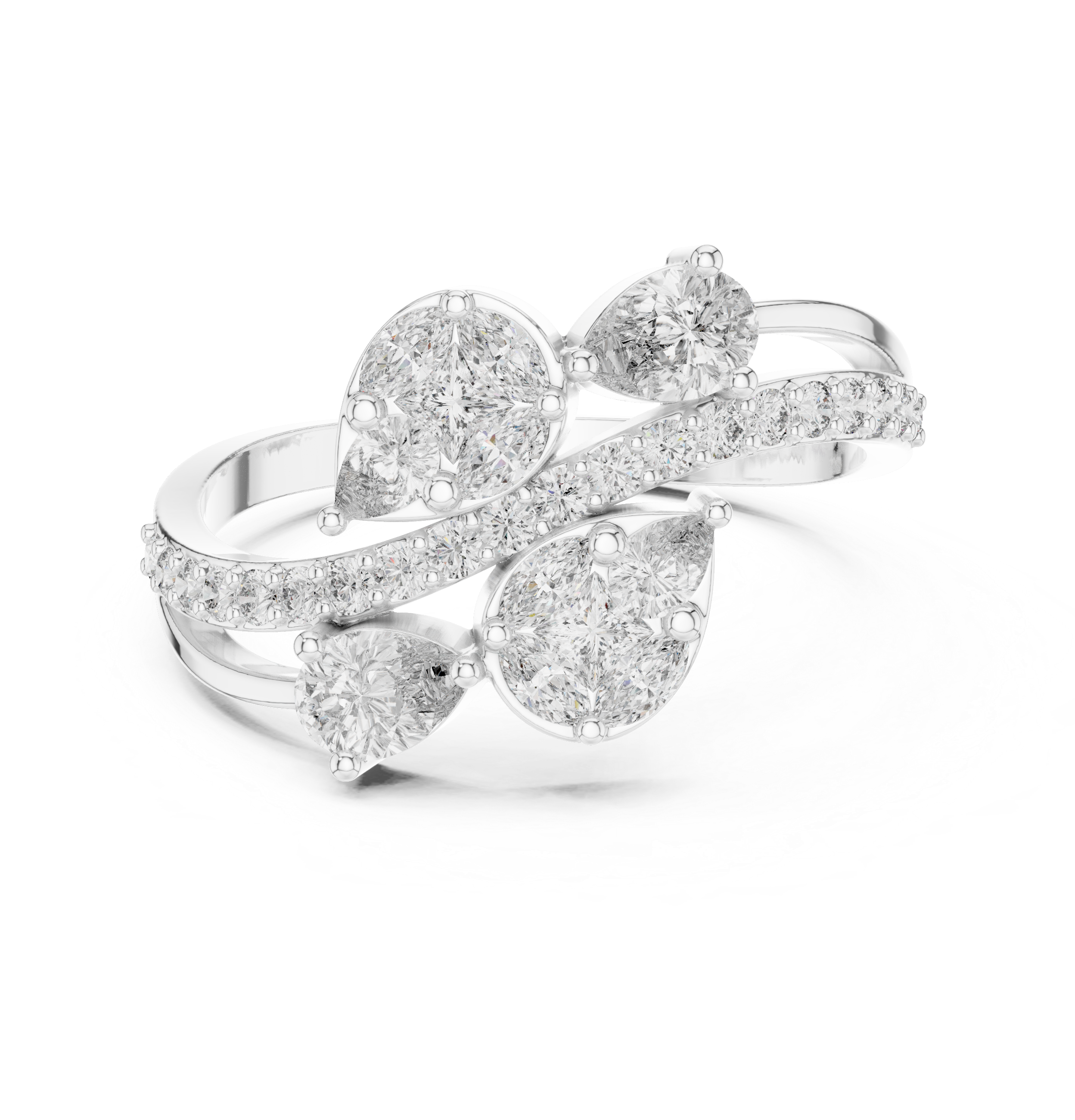 Multi-Shape Diamond Symphony Lab Grown Diamond Ring