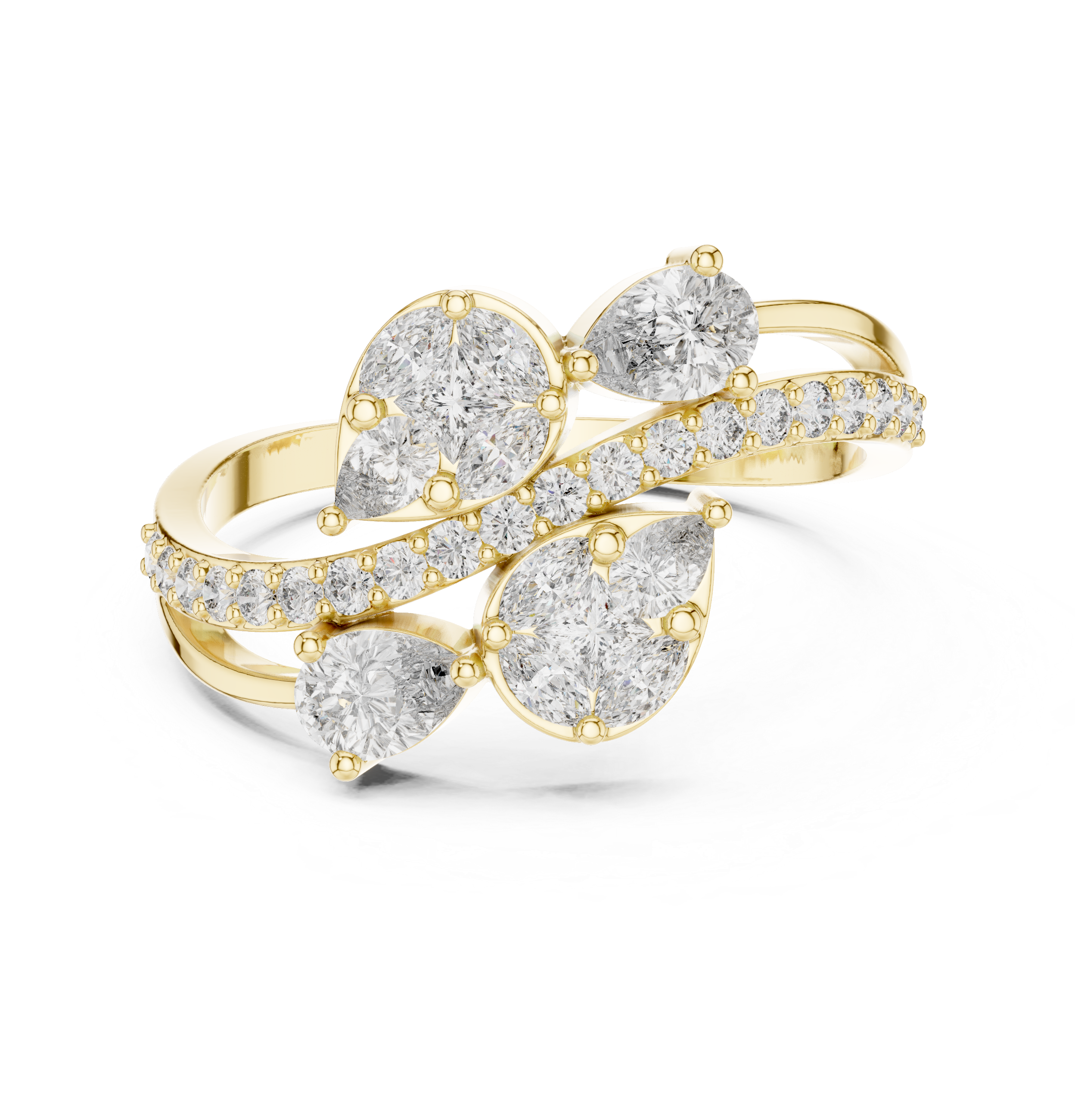 Multi-Shape Diamond Symphony Lab Grown Diamond Ring