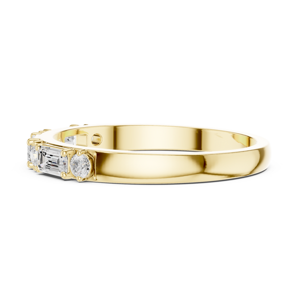 Signature Emerald & Round Diamond Lab Grown Diamond Ring