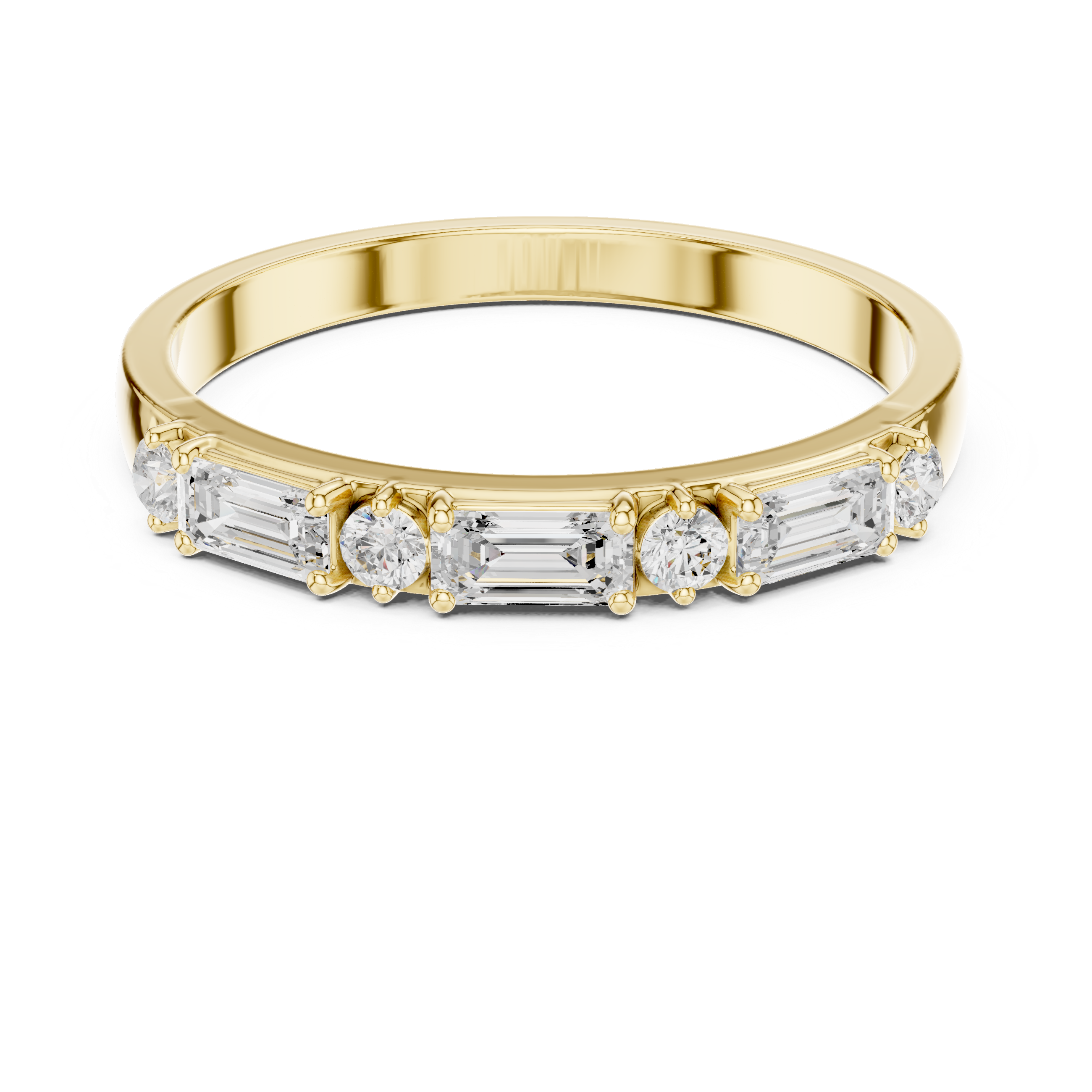 Signature Emerald & Round Diamond Lab Grown Diamond Ring