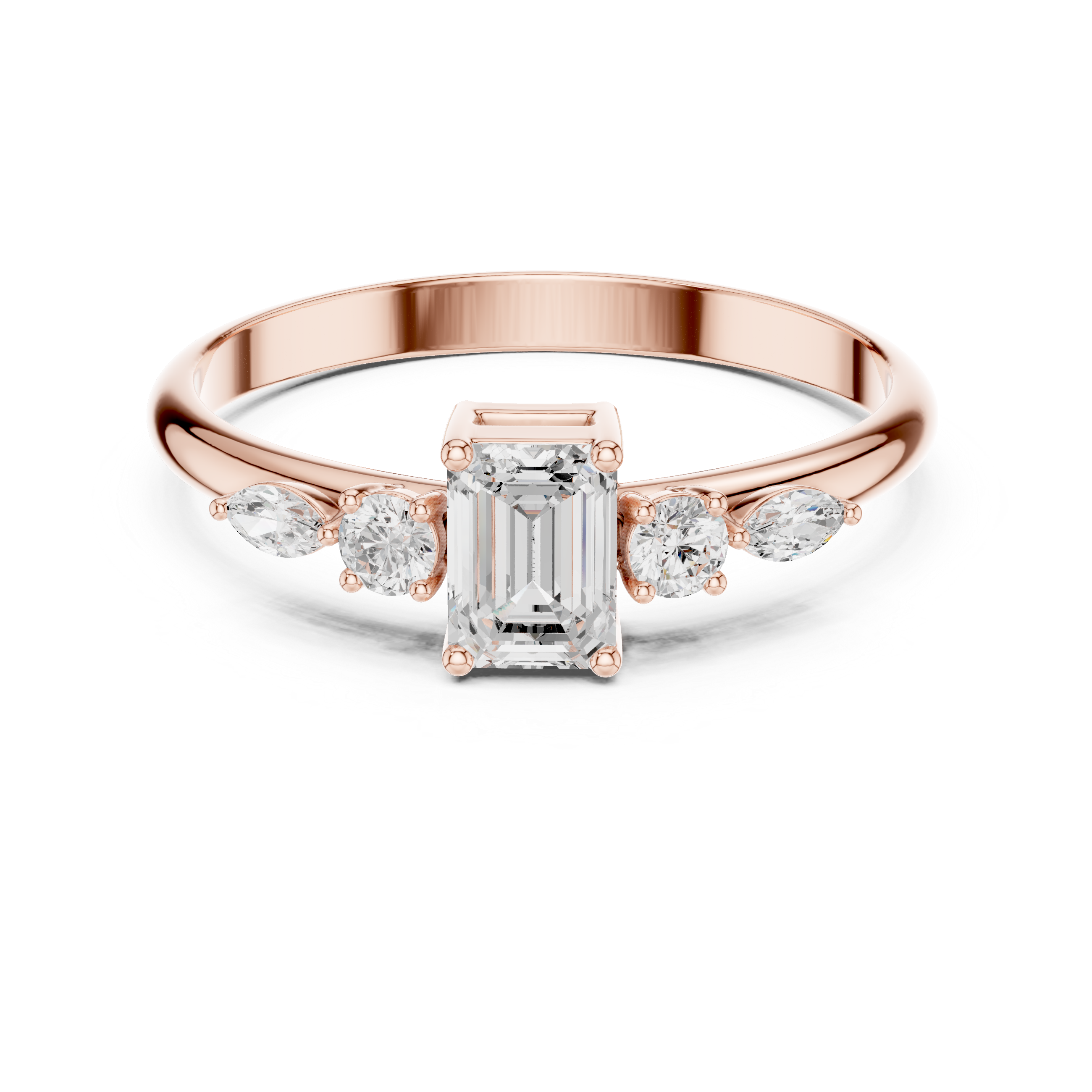 Exquisite Multi-Shape Diamond Lab Grown Diamond Ring