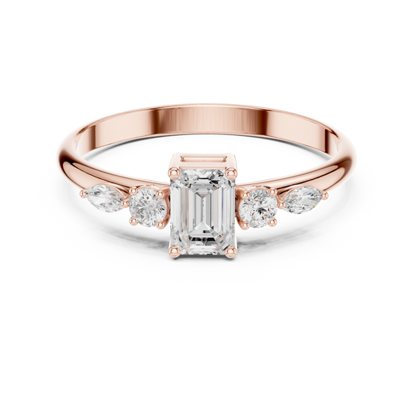Exquisite Multi-Shape Diamond Lab Grown Diamond Ring