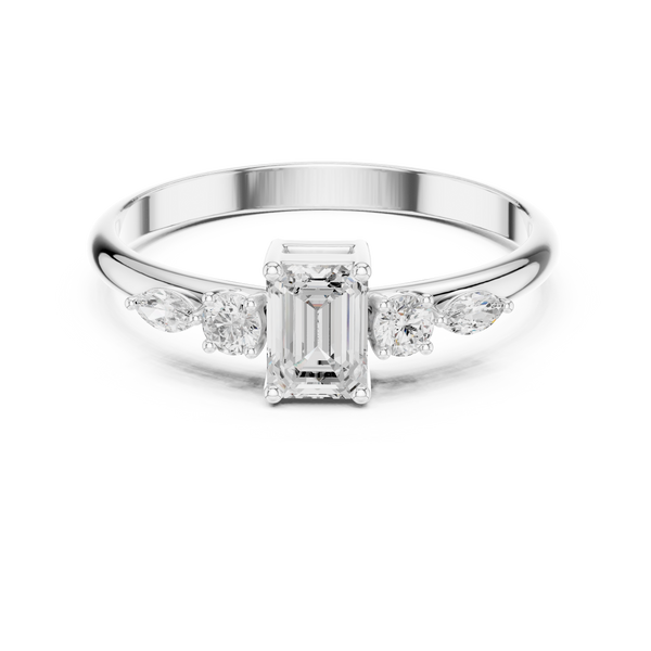 Exquisite Multi-Shape Diamond Lab Grown Diamond Ring