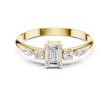 Exquisite Multi-Shape Diamond Lab Grown Diamond Ring