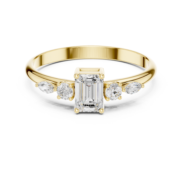 Exquisite Multi-Shape Diamond Lab Grown Diamond Ring