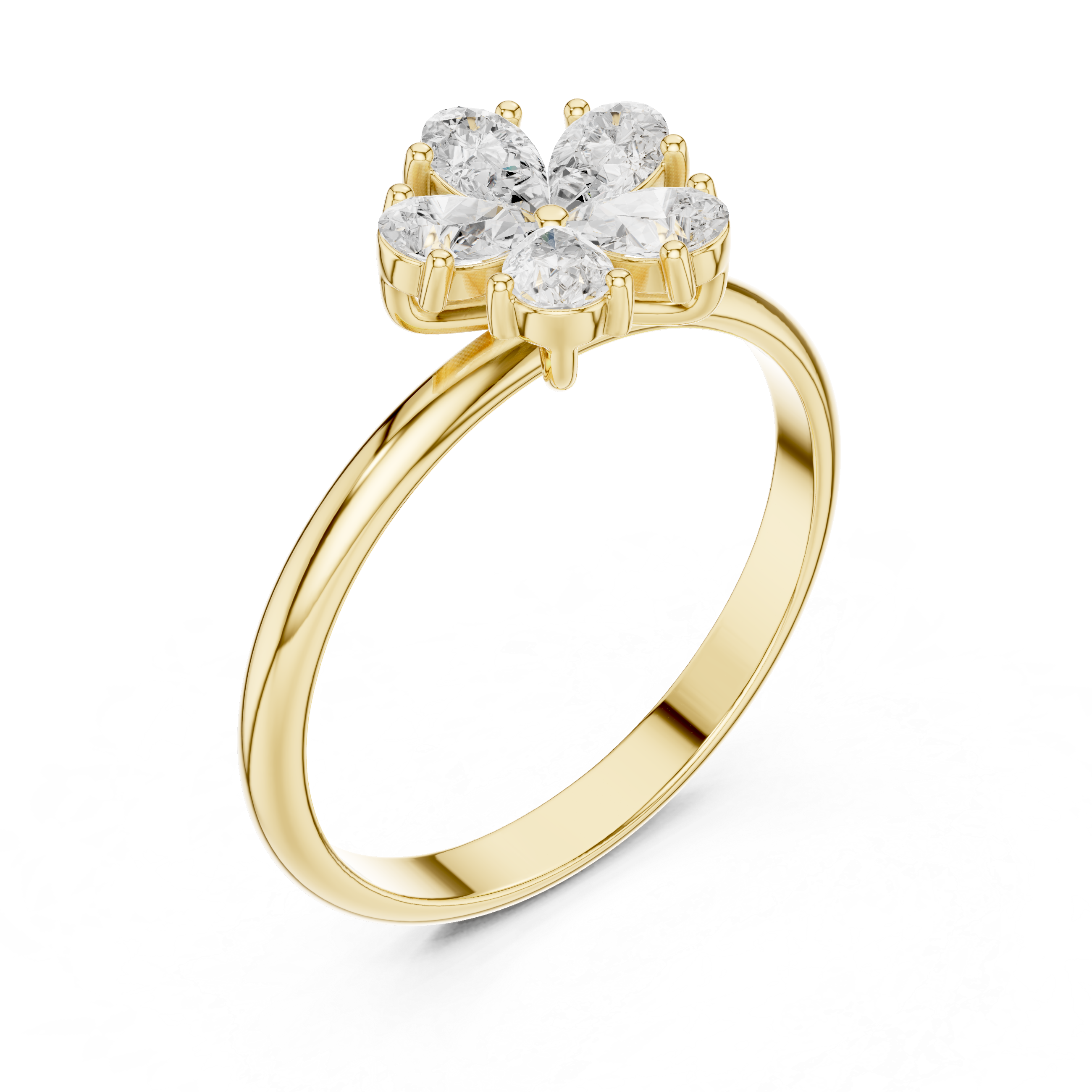 Pear Diamond Elegance Lab Grown Diamond Ring