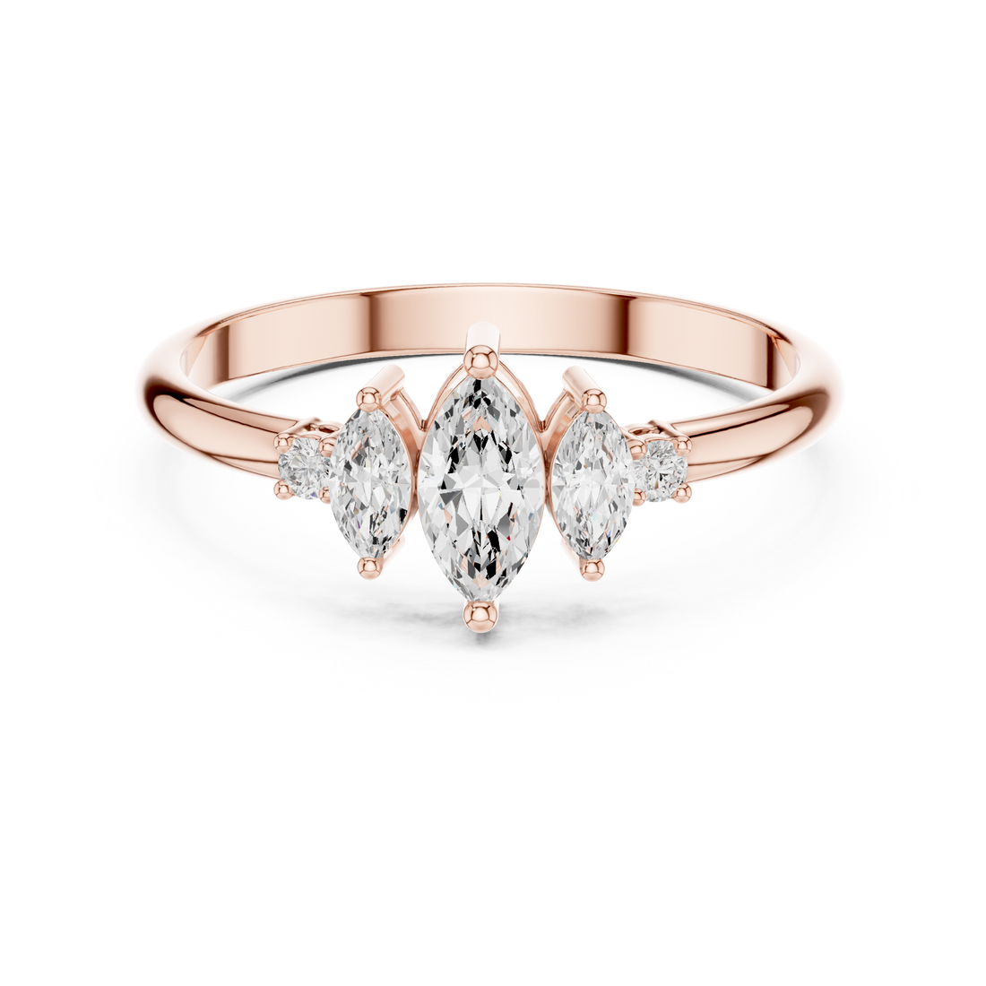 Eternal Marquise Round Diamond Lab Grown Diamond Ring