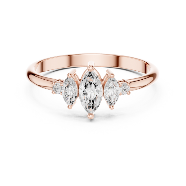 Eternal Marquise Round Diamond Lab Grown Diamond Ring