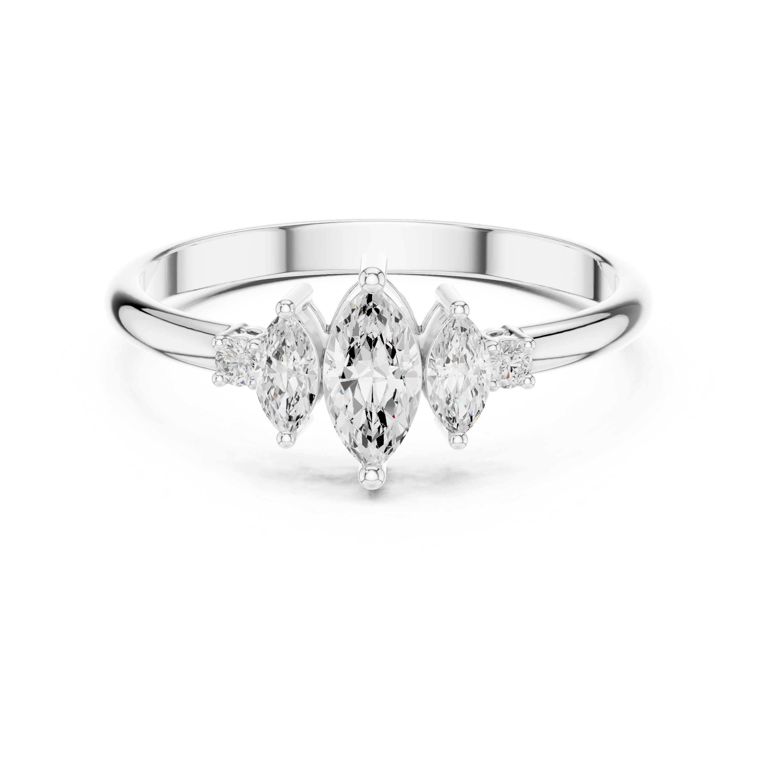 Eternal Marquise Round Diamond Lab Grown Diamond Ring