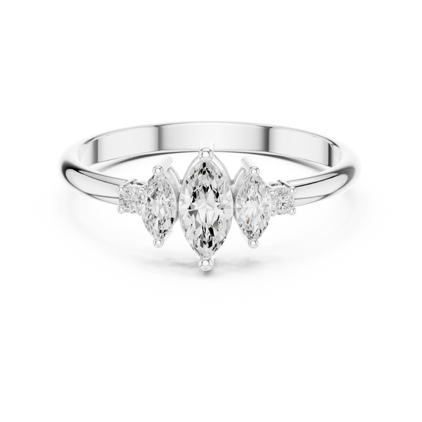 Eternal Marquise Round Diamond Lab Grown Diamond Ring