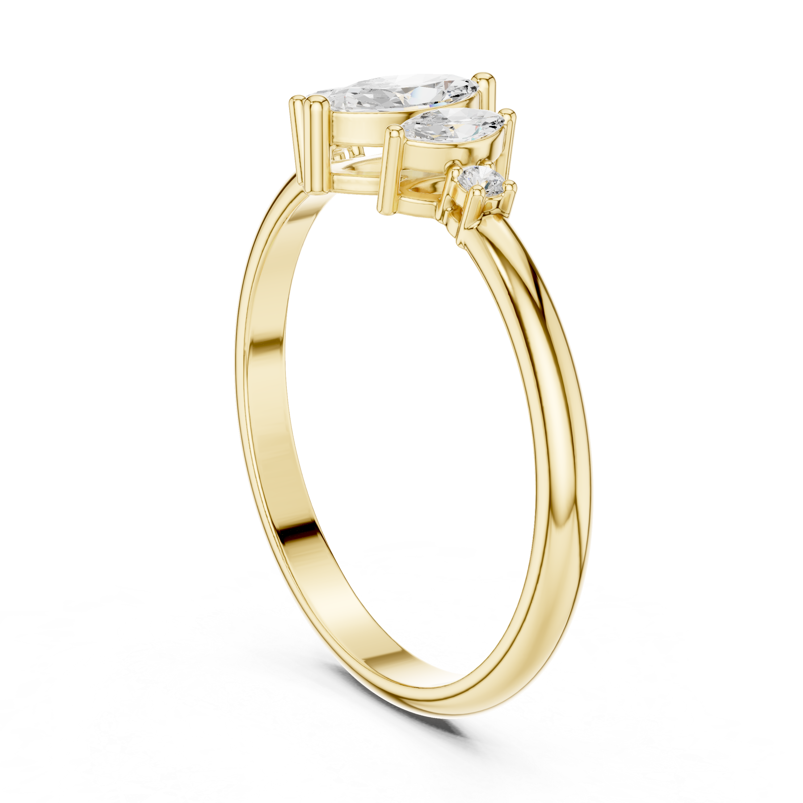 Eternal Marquise Round Diamond Lab Grown Diamond Ring