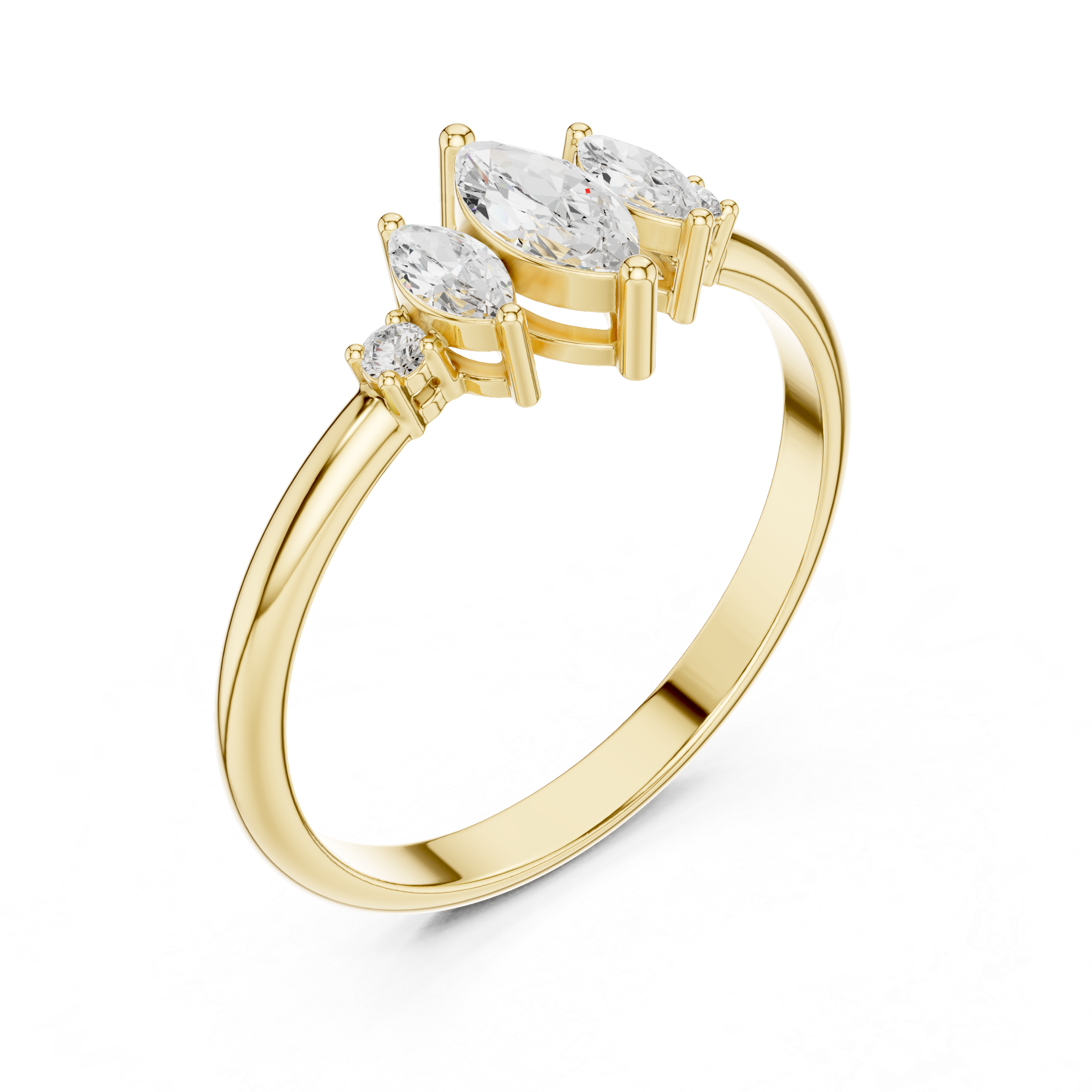 Eternal Marquise Round Diamond Lab Grown Diamond Ring