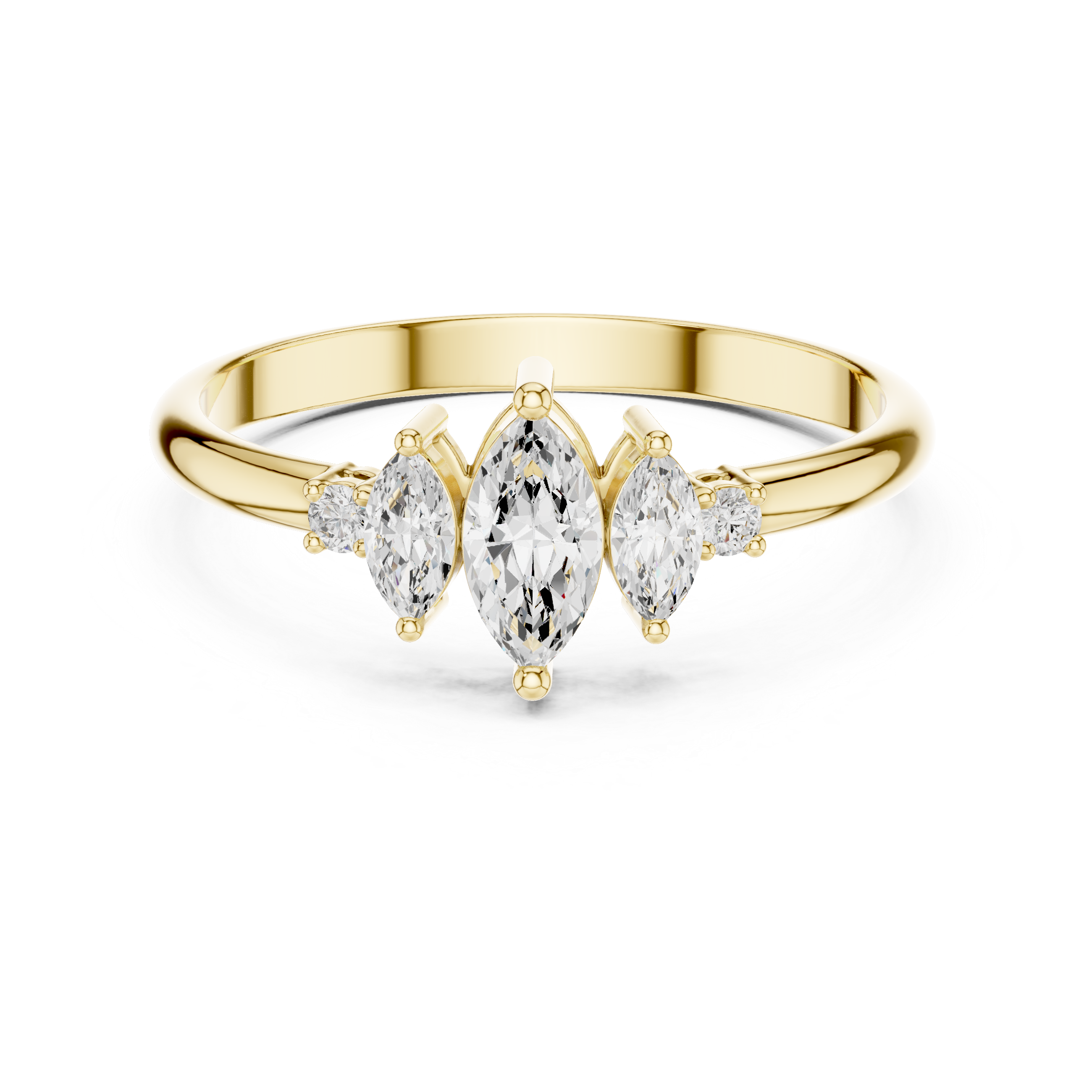 Eternal Marquise Round Diamond Lab Grown Diamond Ring