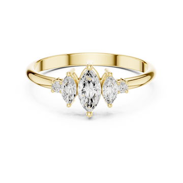 Eternal Marquise Round Diamond Lab Grown Diamond Ring