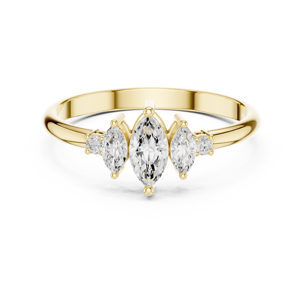Eternal Marquise Round Diamond Lab Grown Diamond Ring