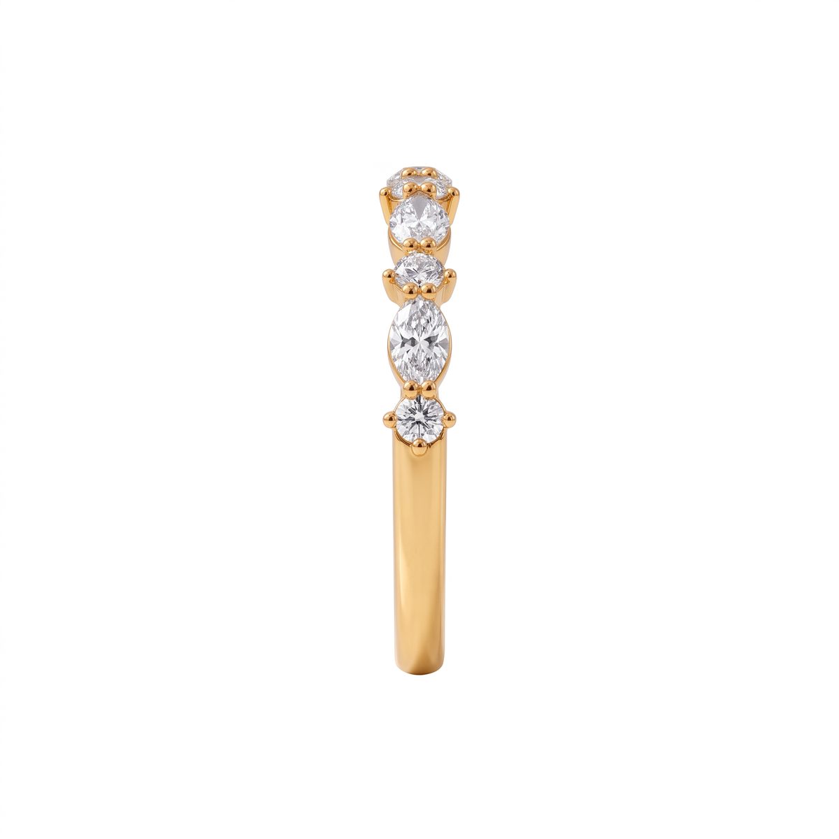 Ethereal Alternating Marquise & Round Lab Grown Ring
