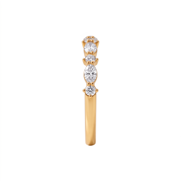 Ethereal Alternating Marquise & Round Lab Grown Ring