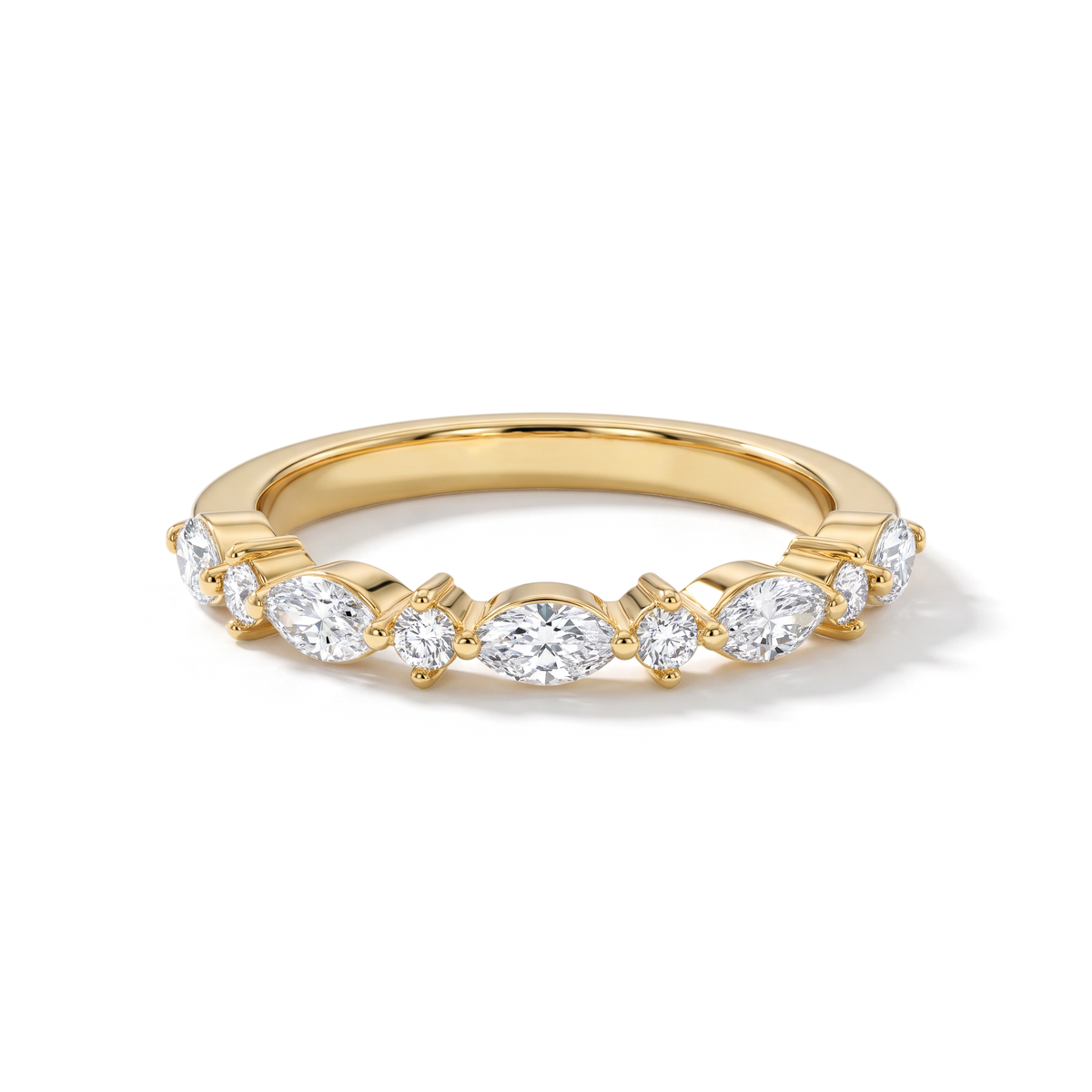 Ethereal Alternating Marquise & Round Lab Grown Ring