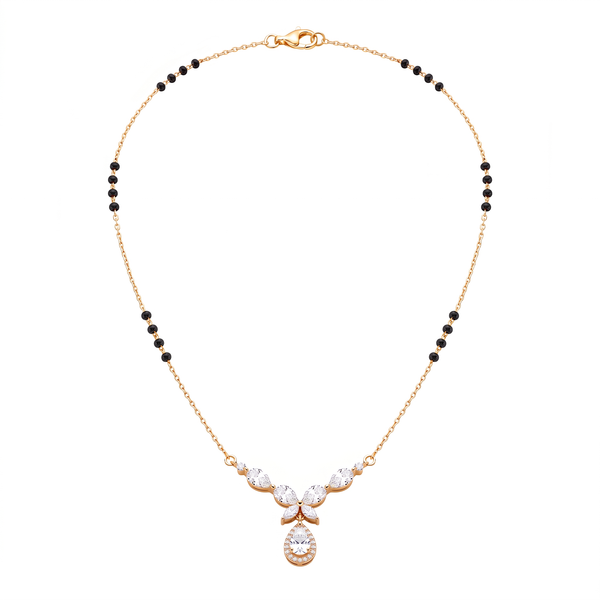 Butterfly Pear-Design Diamond Mangalsutra
