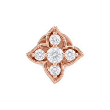 Marquise Petal Cross Lab Grown Diamond Nosepin