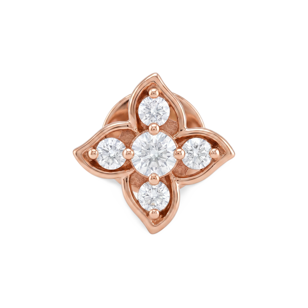 Marquise Petal Cross Lab Grown Diamond Nosepin