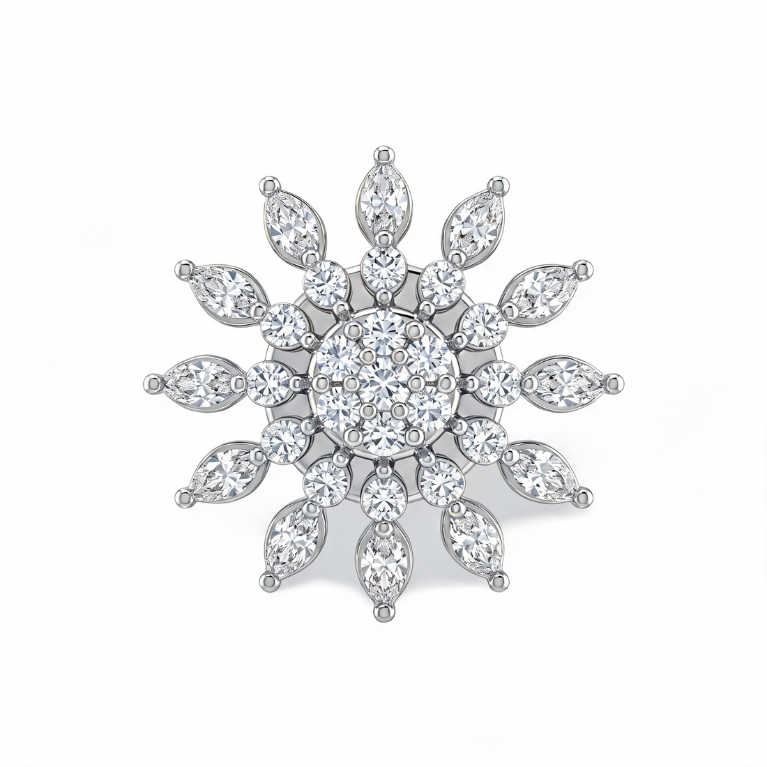 Sunray Petal Lab Grown Diamond Nosepin