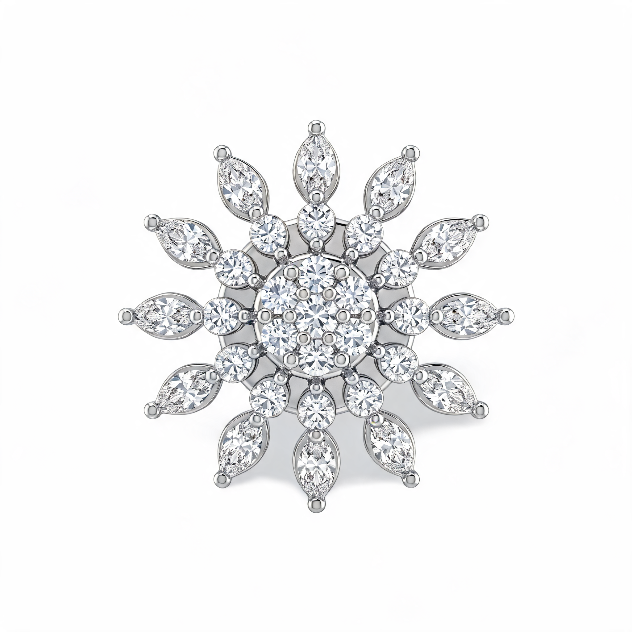 Sunray Petal Lab Grown Diamond Nosepin