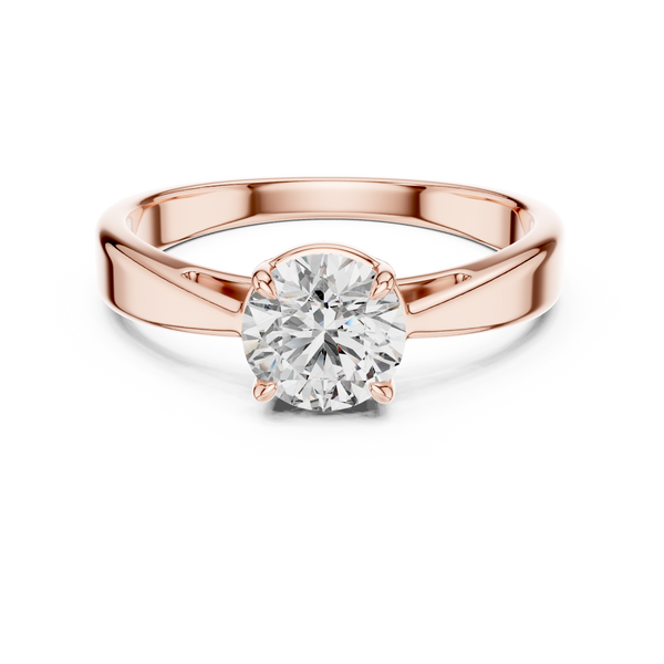 Simple Center Stone Lab Grown Diamond Ring