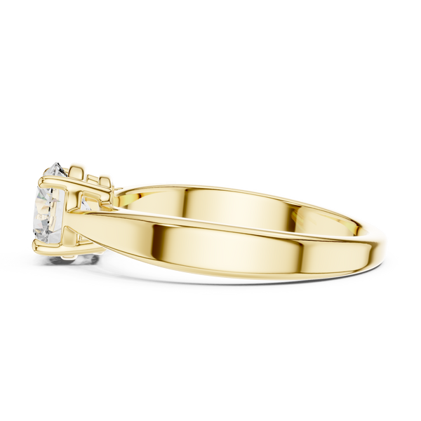 Simple Center Stone Lab Grown Diamond Ring